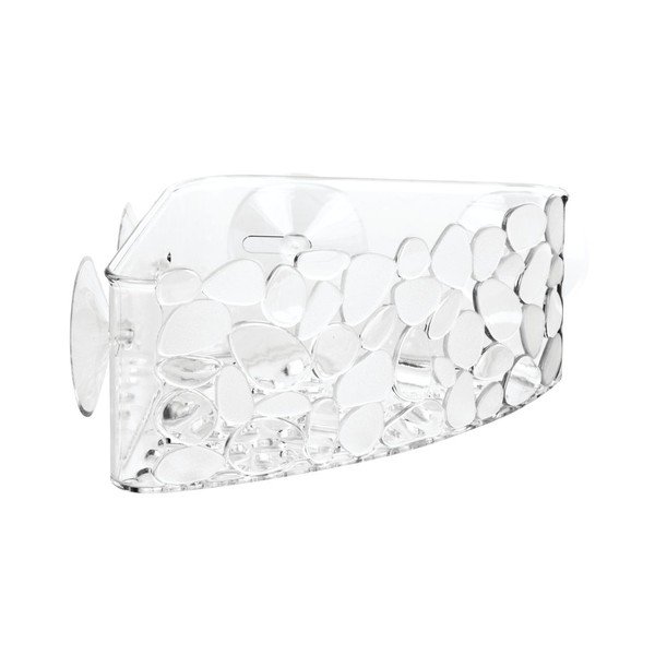 Coș transparent cu ventuze pentru colț iDesign Pebblz-image-2