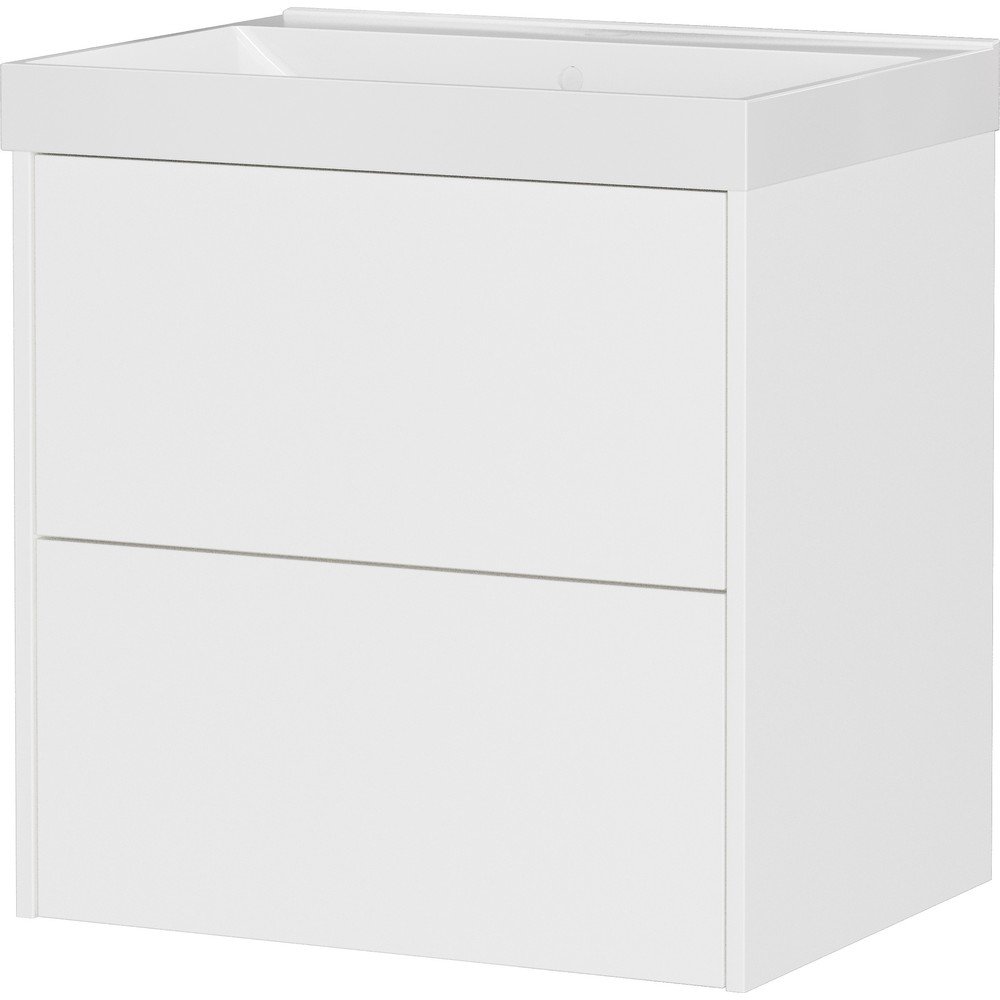 Dulap sub chiuvetă alb suspendat cu aspect mat 61x65 cm Bodera – Germania