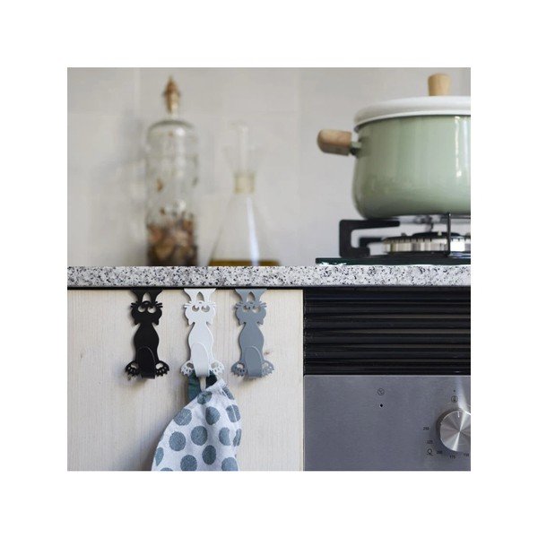 Cârlige 3 buc. de agățat din metal Curious Cats – Balvi-image-2