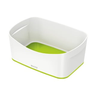 Cutie de depozitare din plastic alb-verde MyBox - Leitz