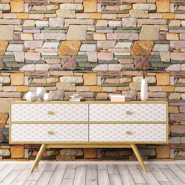 Autocolant pentru perete Ambiance Esterel Stone, 40 x 40 cm-image-3