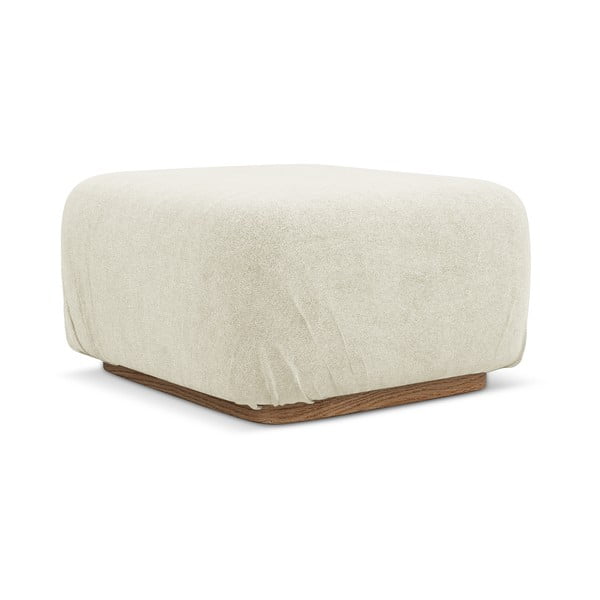 Taburet modular crem cu tapițerie din țesătură bouclé Ailani – Makamii-image-2