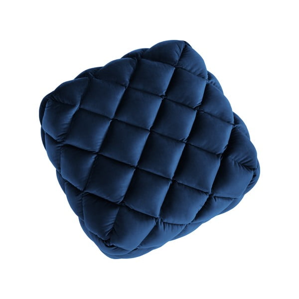 Taburet albastru închis cu tapițerie din catifea Flandrin – Interieurs 86-image-3