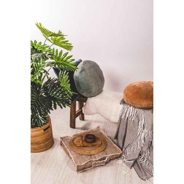 Pernă decorativă din microfibră Tiseco Home Studio Marshmallow, ø 40 cm, maro - portocaliu-image-2