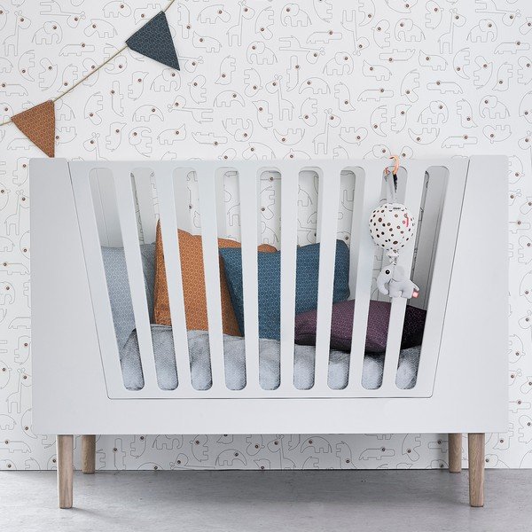 Pătuț copii  Done by Deer, 120 x 60 cm, alb-image-1