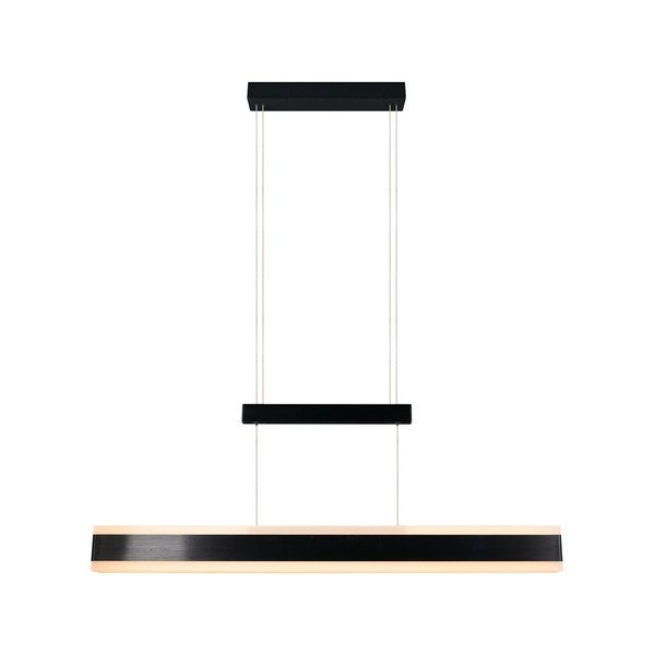 Lustră negru-mat LED cu abajur din metal Arcola – Trio