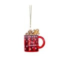 Ornament de Crăciun lucrat manual din sticlă 6,5 cm Hot Chocolate – Sass & Belle