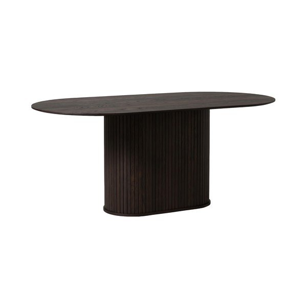 Masă de dining cu aspect de lemn de stejar 95x180 cm Nola – Unique Furniture