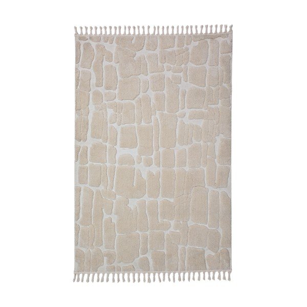 Covor crem 200x300 cm Esra Cobbled – Flair Rugs