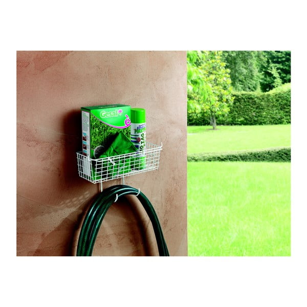 Suport pentru furtun, cu spațiu de depozitare, Metaltex-image-4