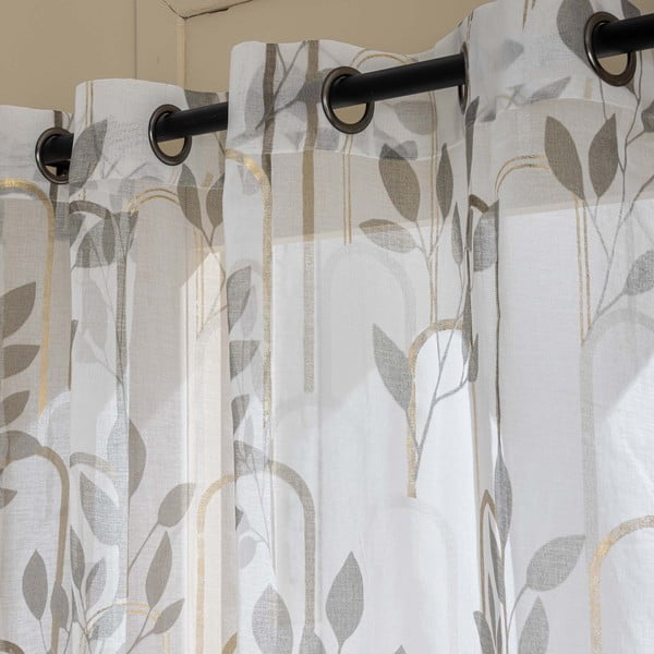 Perdea gri din voal 140x240 cm Roseris – douceur d'intérieur-image-2