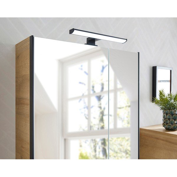 Dulap de baie în culoare naturală cu aspect de lemn de stejar 70x60 cm Quickset 395 – Pelipal-image-4