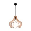 Lustră cu abajur din lemn Reality Wood, înălțime 150 cm, natural