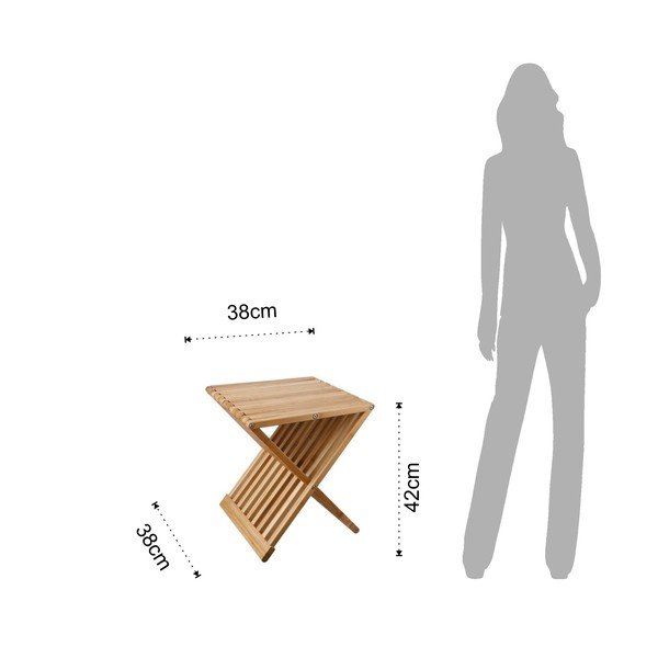 Măsuță/scaun din lemn de bambus Tomasucci Tiger-image-2