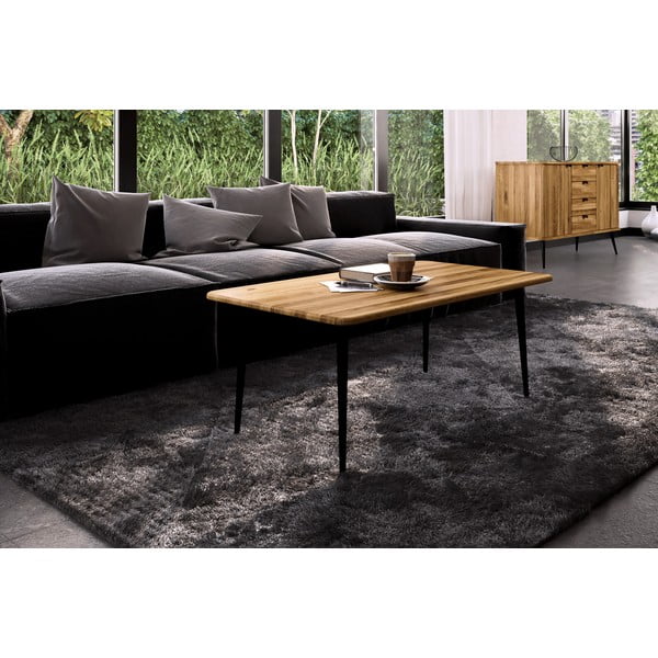 Măsuță de cafea din lemn de stejar 90x90 cm Kula – The Beds-image-1