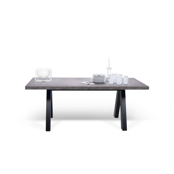 Masă dining TemaHome Apex, gri-image-4