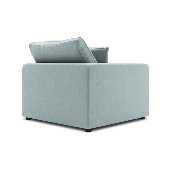 Modul cu tapițerie din catifea pentru canapea colț de stânga Windsor & Co Sofas Galaxy, albastru deschis-image-3