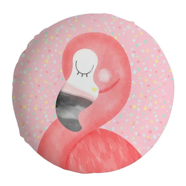 Pernă Pooch Flamingo, 48 x 48 cm