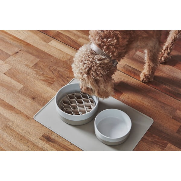 Suport pentru hrănire lentă pentru câini din silicon ø 15 cm Lento Slate S/M – MiaCara-image-1