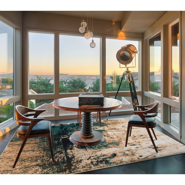 Covor arămiu din lână 133x180 cm Max – Agnella-image-1