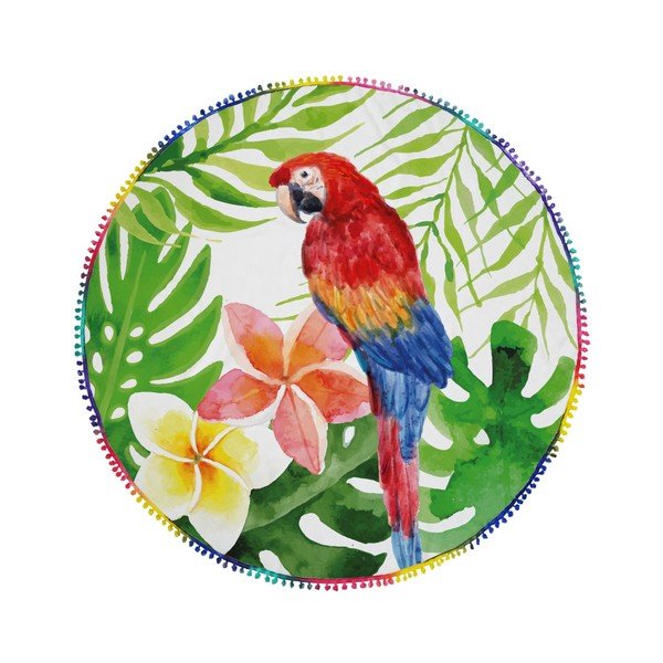 Prosop plajă rotund La Chanta Fudor Round Beach Towel, ⌀ 1,5 m