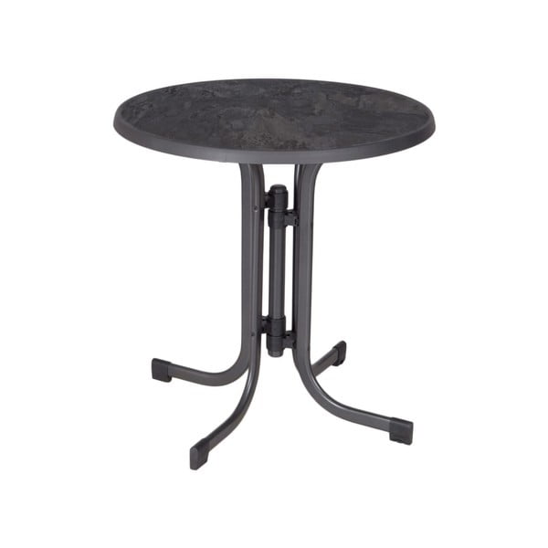 Masă  de grădină rotundă din metal ø 70 cm Pizarra – Dajar