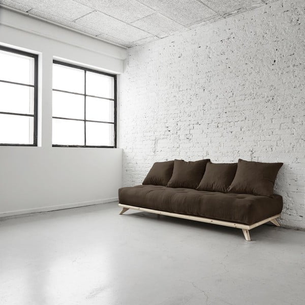 Canapea Senza Natural/Choco Brown-image-1