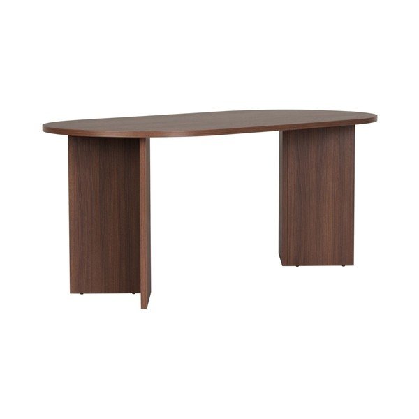 Masă de dining cu aspect de lemn de nuc 89,5x180 cm Sablin – Kalune Design