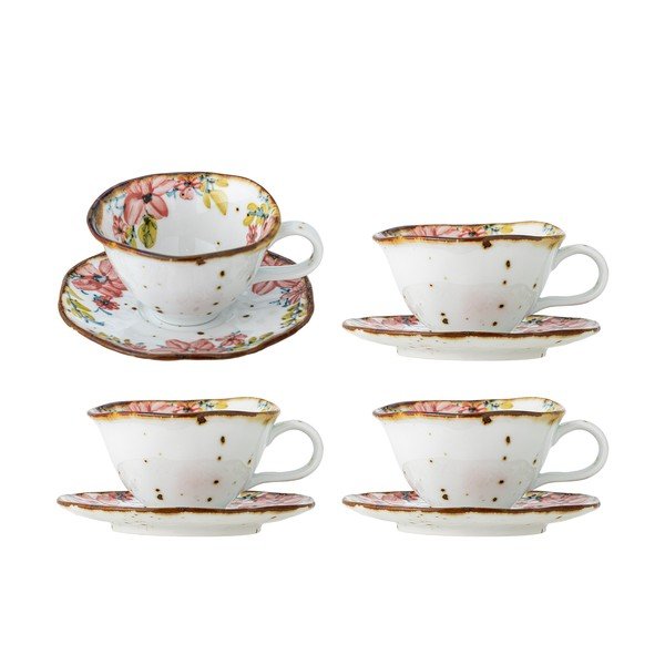Cești 4 buc. din gresie ceramică Savina – Bloomingville