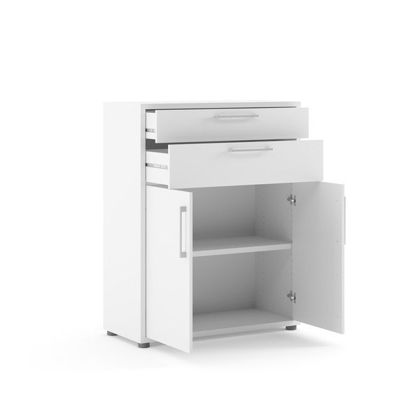 Componentă pentru un sistem modular de rafturi albă 84x105 cm Prima – Tvilum-image-4