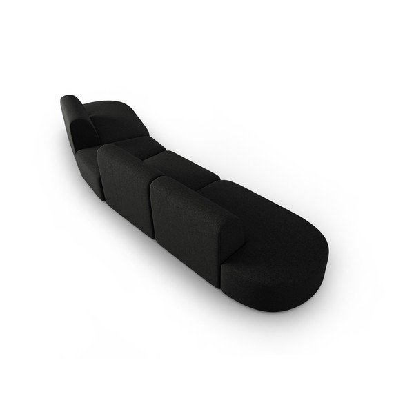 Canapea neagră 412 cm Shane – Micadoni Home-image-3