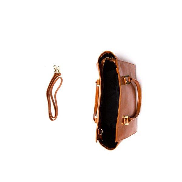 Poșetă din piele Isabella Rhea 382 Cognac-image-3