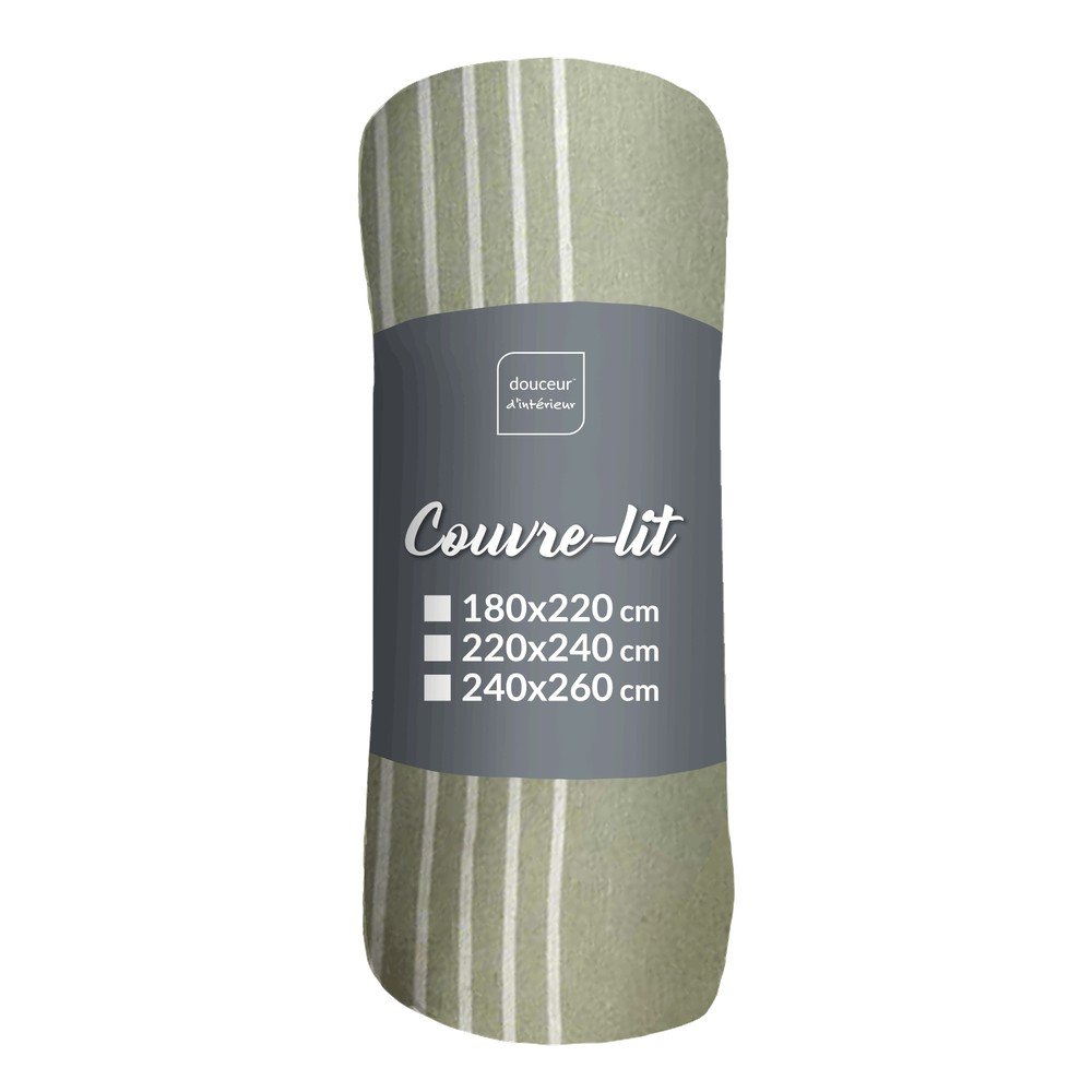 Cuvertură verde 220x240 cm Adele – douceur d'intérieur