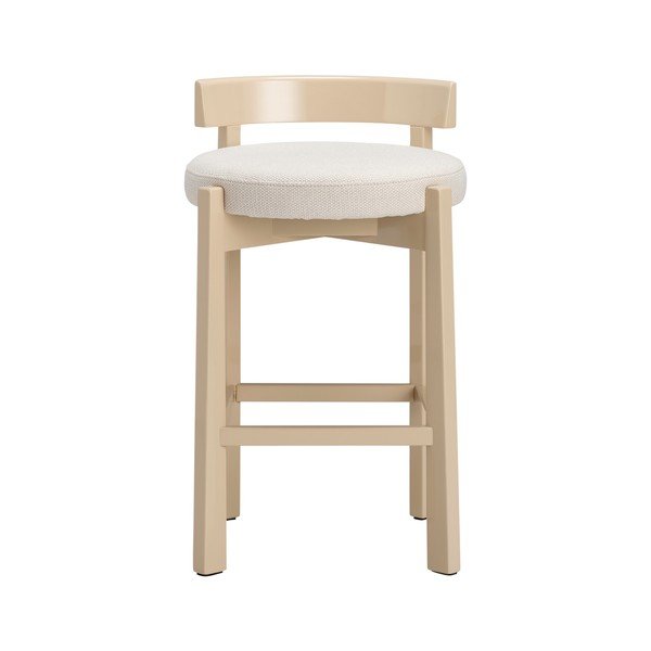 Scaun de bar bej tapițat (înălțime șezut 66 cm) Hugg – Ellos Home-image-2