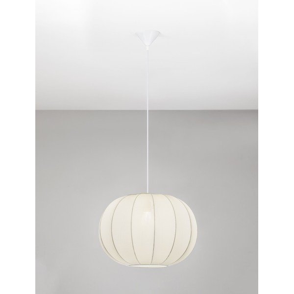 Lustră alb mat din material textil ø 50 cm Delina – Nova Luce-image-3