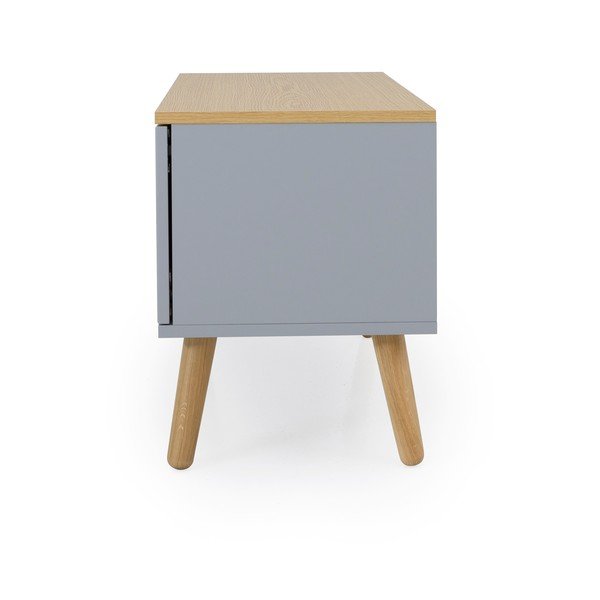 Comodă în decor de stejar Tenzo Dot, gri-image-4