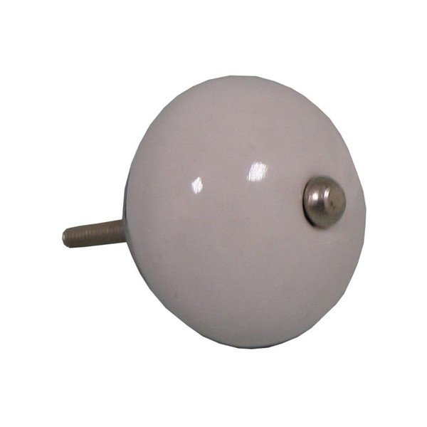 Buton din ceramică pentru dulap Antic Line Lily-image-1