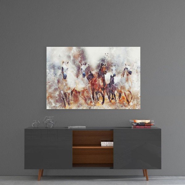 Tablou din sticlă Insigne Horses II.-image-3