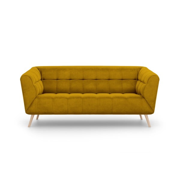 Canapea cu tapițerie de catifea Interieurs 86 Étoile, 170 cm, galben