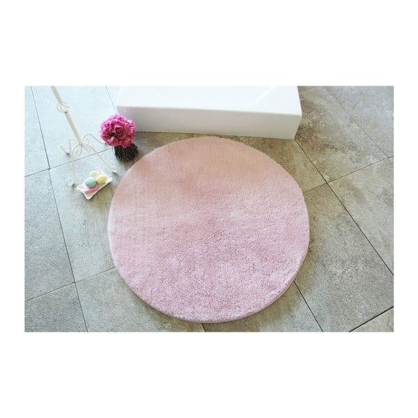 Covoras baie Confetti Bathmats Colors of Light Pink, ⌀ 90 cm, roz deschis