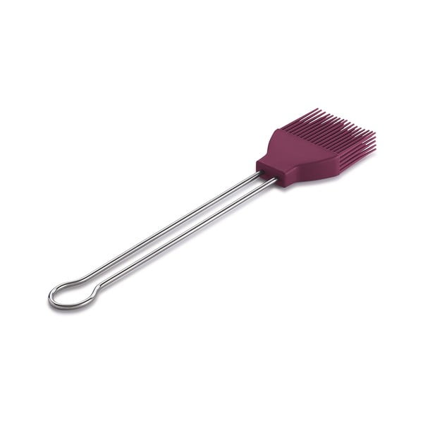 Accesoriu din silicon cu mâner din oțel inoxidabil LotusGrill, violet