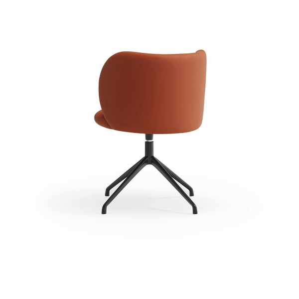 Scaun de sufragerie portocaliu tapițat Mogi – Teulat-image-2