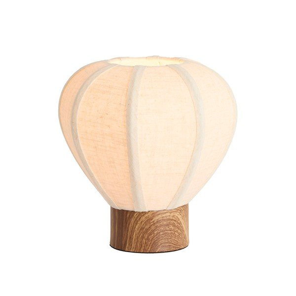 Veioză crem din metal cu abajur textil (înălțime 23,5 cm) Kyzo – Light & Living-image-1