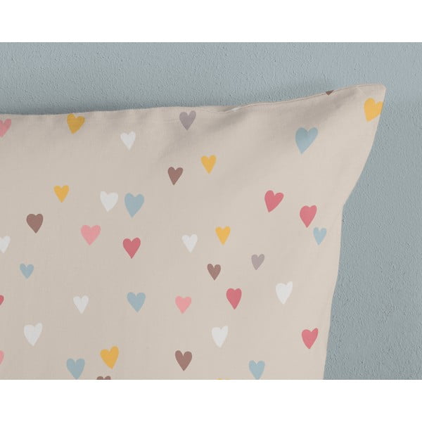 Lenjerie de pat pentru copii maro-bej din bumbac pentru pat de o persoană 140x200 cm Hugs – Good Morning-image-3