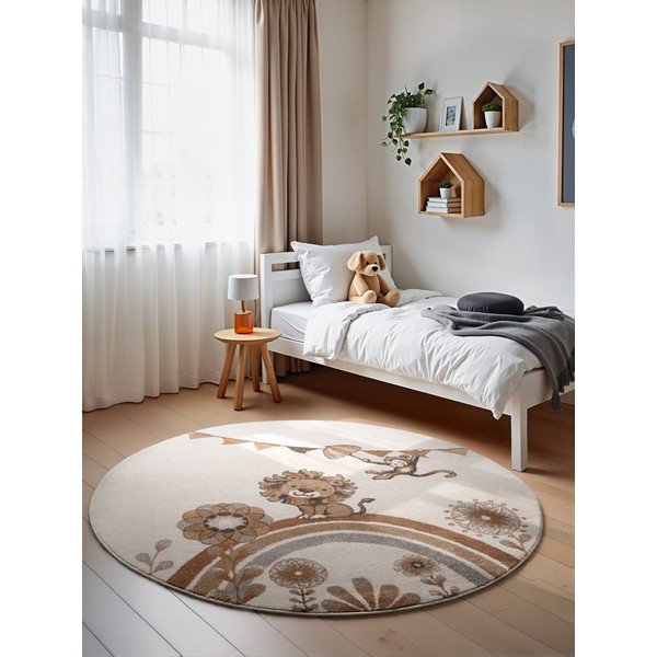 Covor pentru copii crem ø160 cm Roar like a Lion – Villeroy&Boch-image-1