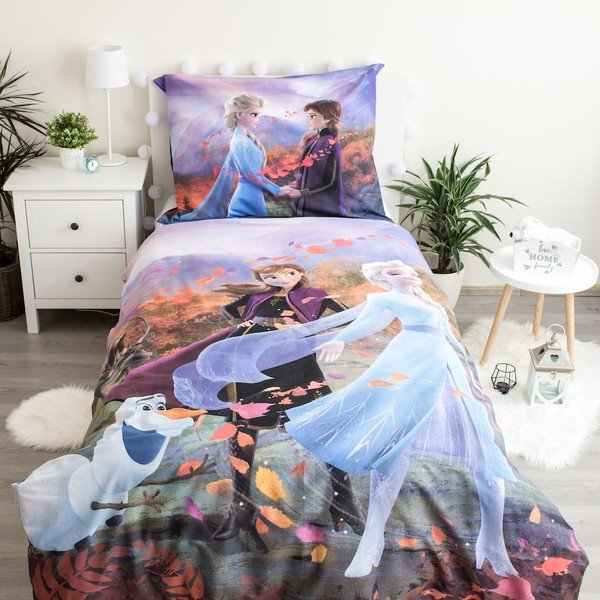 Lenjerie de pat din bumbac pentru copii Jerry Fabrics Frozen Wind, 140 x 200 cm-image-2