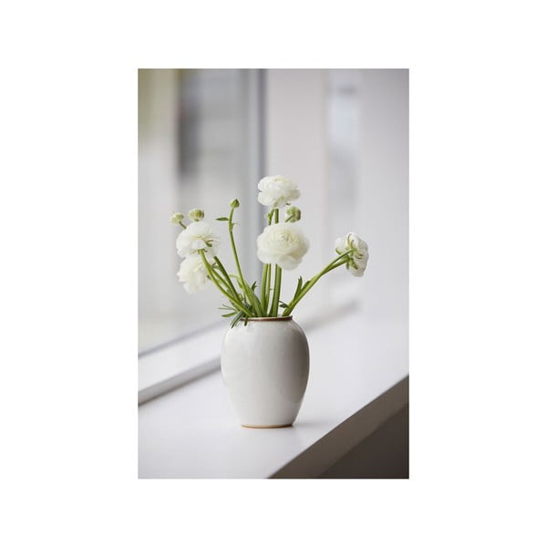 Vază albă din gresie (înălțime 12,5 cm) Gastro Cream – Bitz-image-2