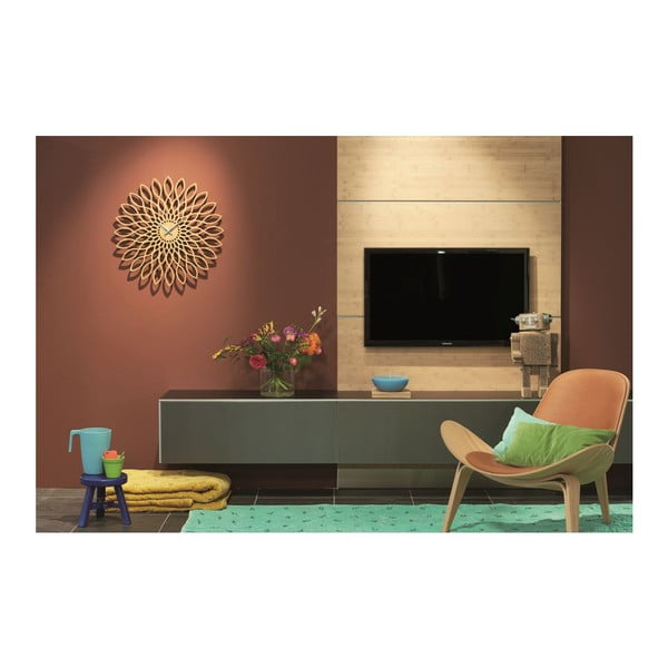 Ceas de perete Karlsson Sunflower Wood-image-1