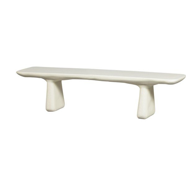 Bancă de grădină fildeș din plastic Loggia – WOOOD-image-2