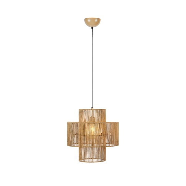 Lustră în culoare naturală cu abajur din iută ø 40 cm Soga – Markslöjd